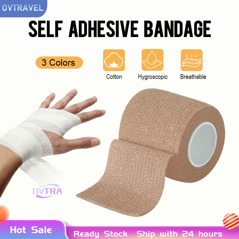 Self-Adhesive Bandage Ankle Wrist First Aid Sports Medical Tape Wrap  Non-woven