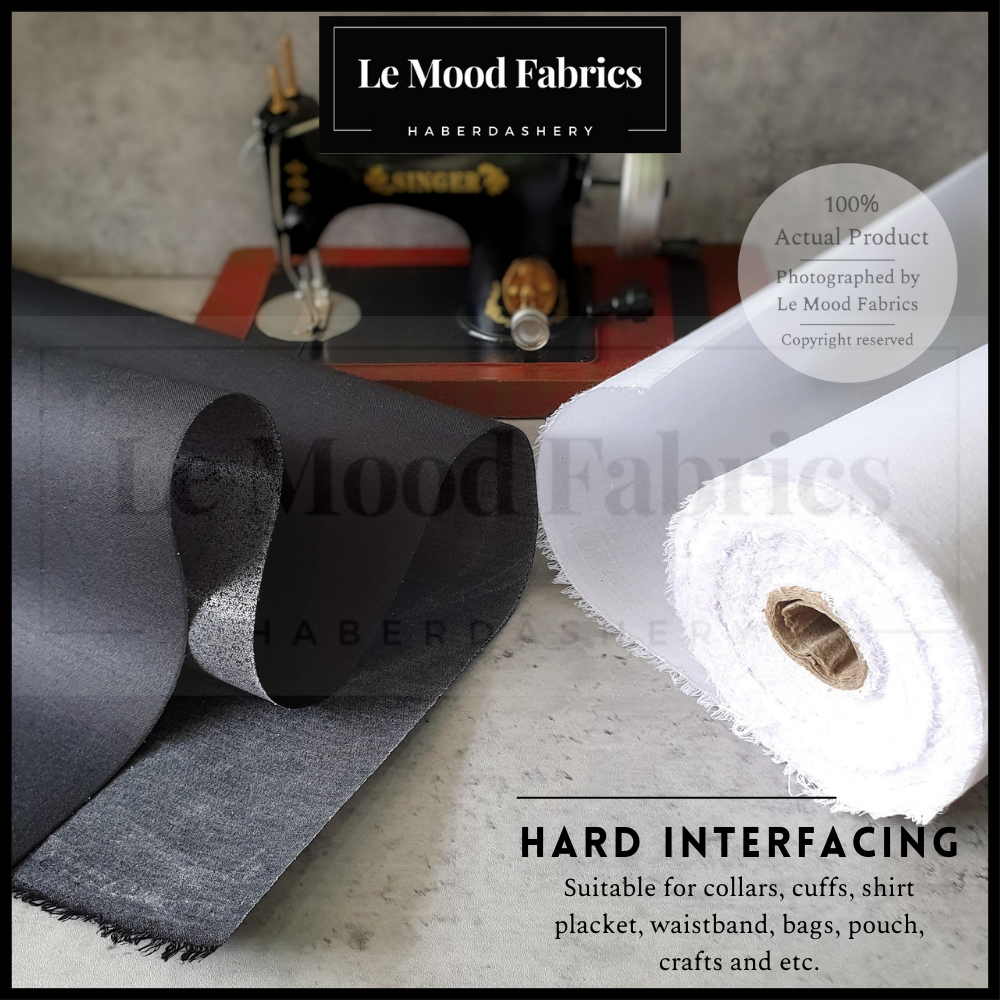 Le Mood Kain Gam Keras 44" Medium Hard Fusible Interfacing Interlining Shopee Singapore