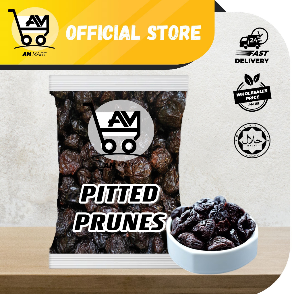 Raya Pitted Prunes Asam Plum Hitam Tanpa Biji Premium Grade Usa