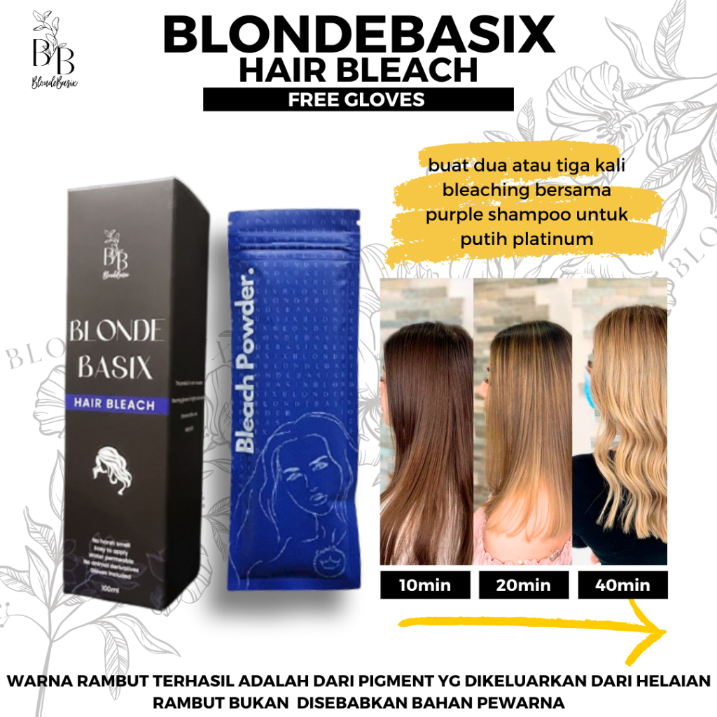 Hair Bleach Sah Solat Peluntur Warna Rambut for Muslim Bleach Hair