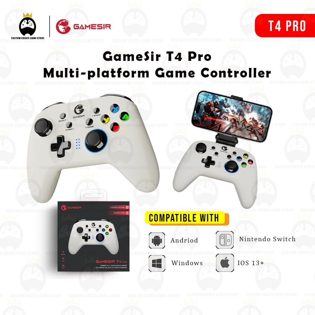 GameSir T4 Pro Bluetooth Gaming Controller Wireless Gamepad for ...