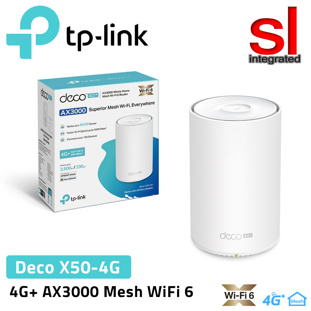 Deco X50-4G AX3000 Dual-Band 4G SIM Card WiFi 6 Mesh Router
