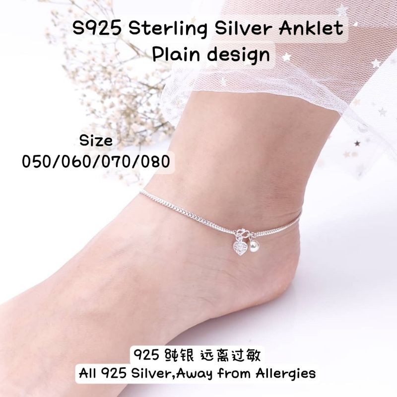 Silver 925 deals anklet bracelet