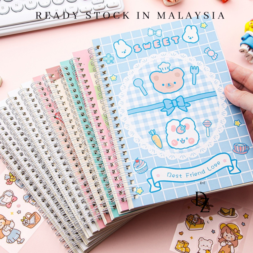 24 Sheets A5/B5 Cartoon Release Paper Handbook Student Stickers ...