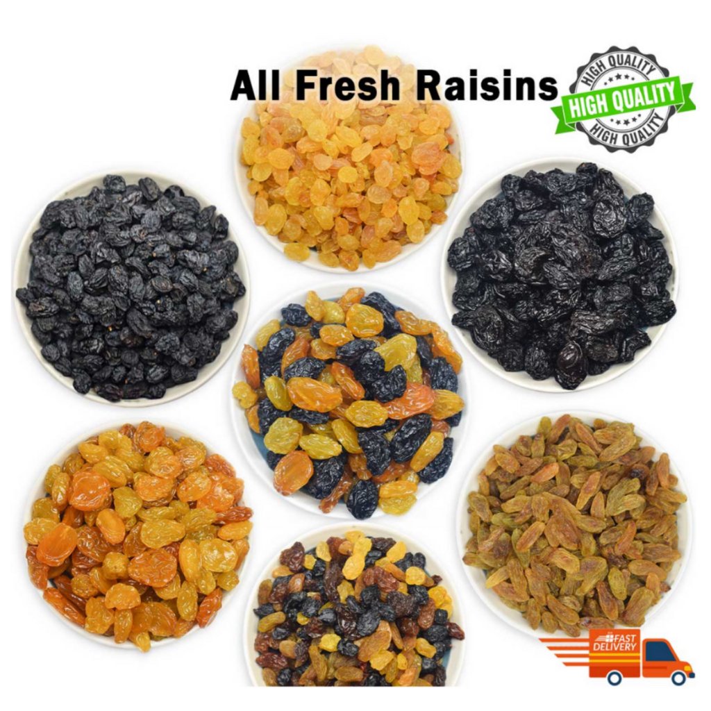 Fresh Raisins Mix Raisin / Kismis / Black Jumbo / Golden Jumbo / Long