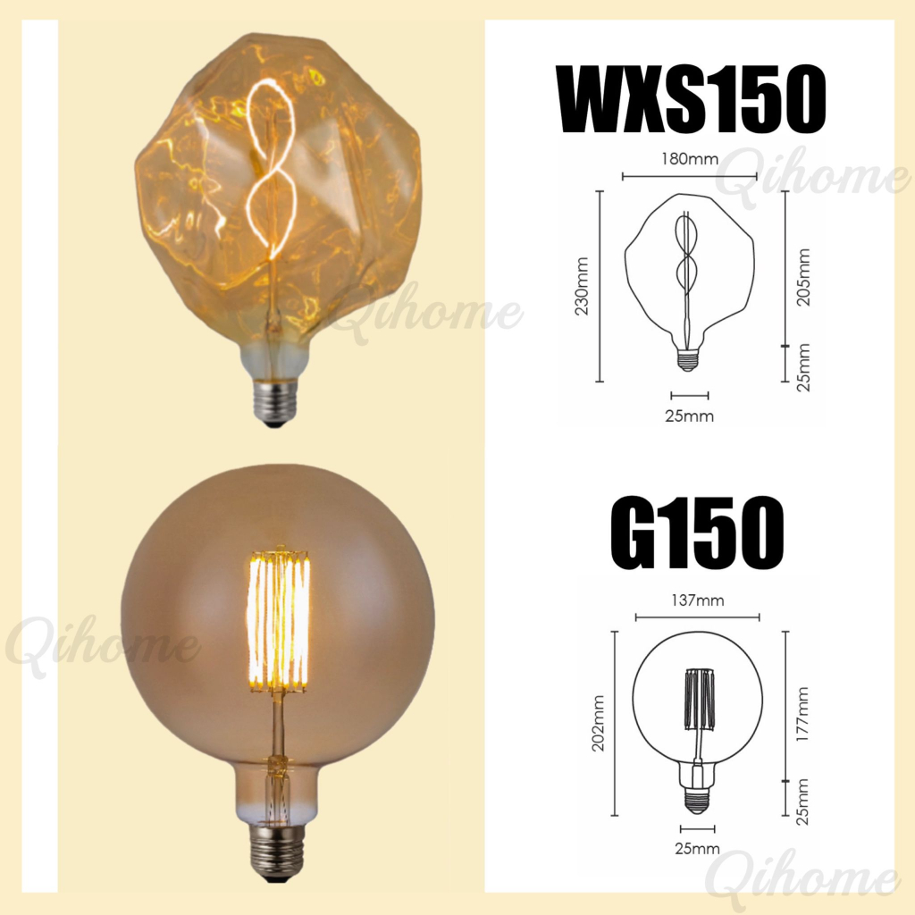 NSB LED DECO EDISON BULB 4W Designer Series Filament Bulb/WXS150/G150 ...
