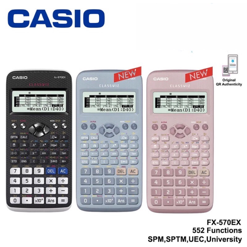 Casio scientific calculator fx 570EX CLASSWIZ Shopee Singapore