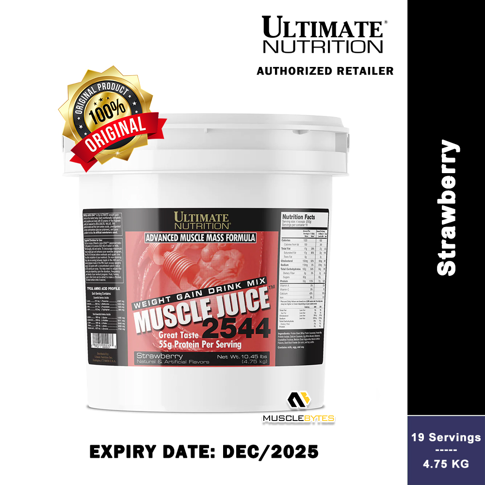 Ultimate Nutrition - Muscle Juice 2544 [6KG / 4.75KG / 2.25KG] [Mass Gainer  / Weight Gainer / Weight Gaining] | Shopee Singapore