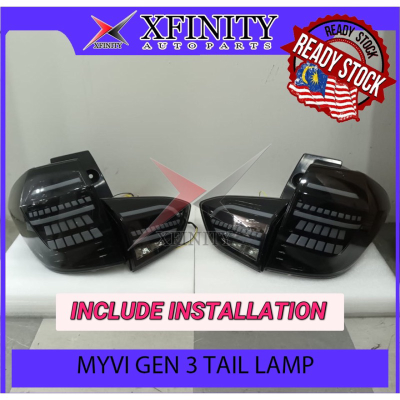 Perodua Myvi Tail Lamp Tail Light MYVI GEN3 MK7 Design 2023 LED Running ...