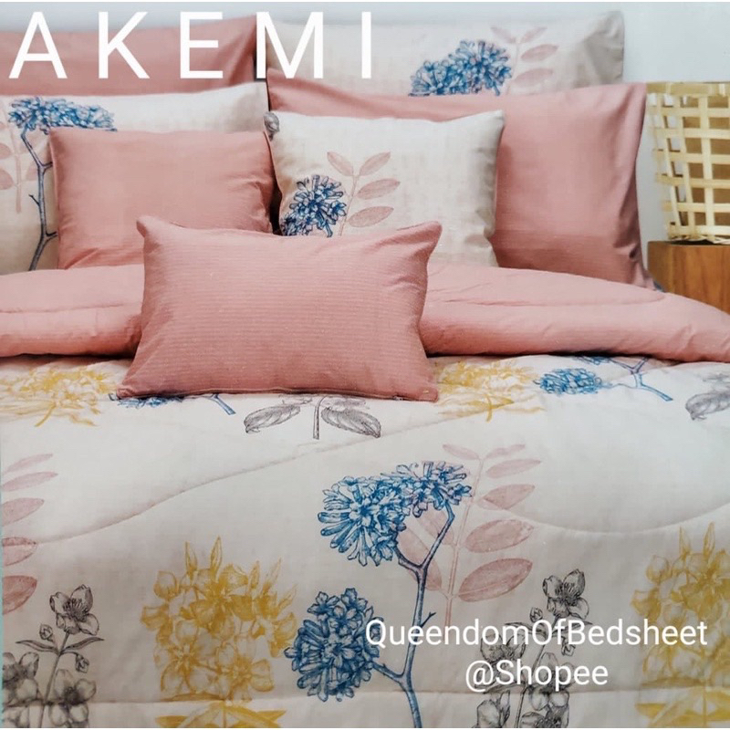 AKEMI Cotton Essential Embrace Charm Fitted Bedsheet Set 650TC /36cm pocket deep (Super Single