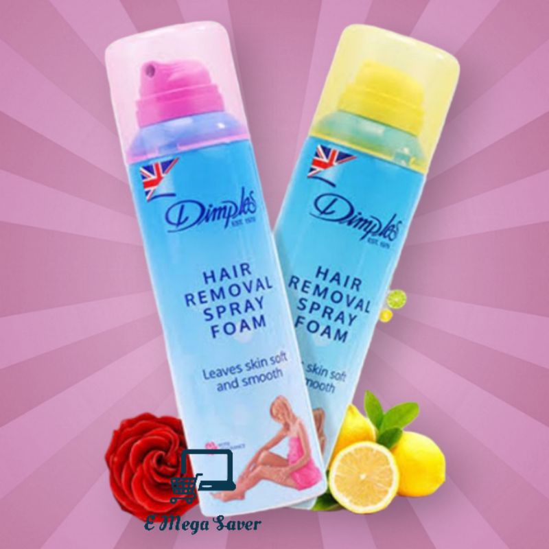 Dimples Hair Remover Spray Foam 200ml (6.76fl oz) Shopee Singapore