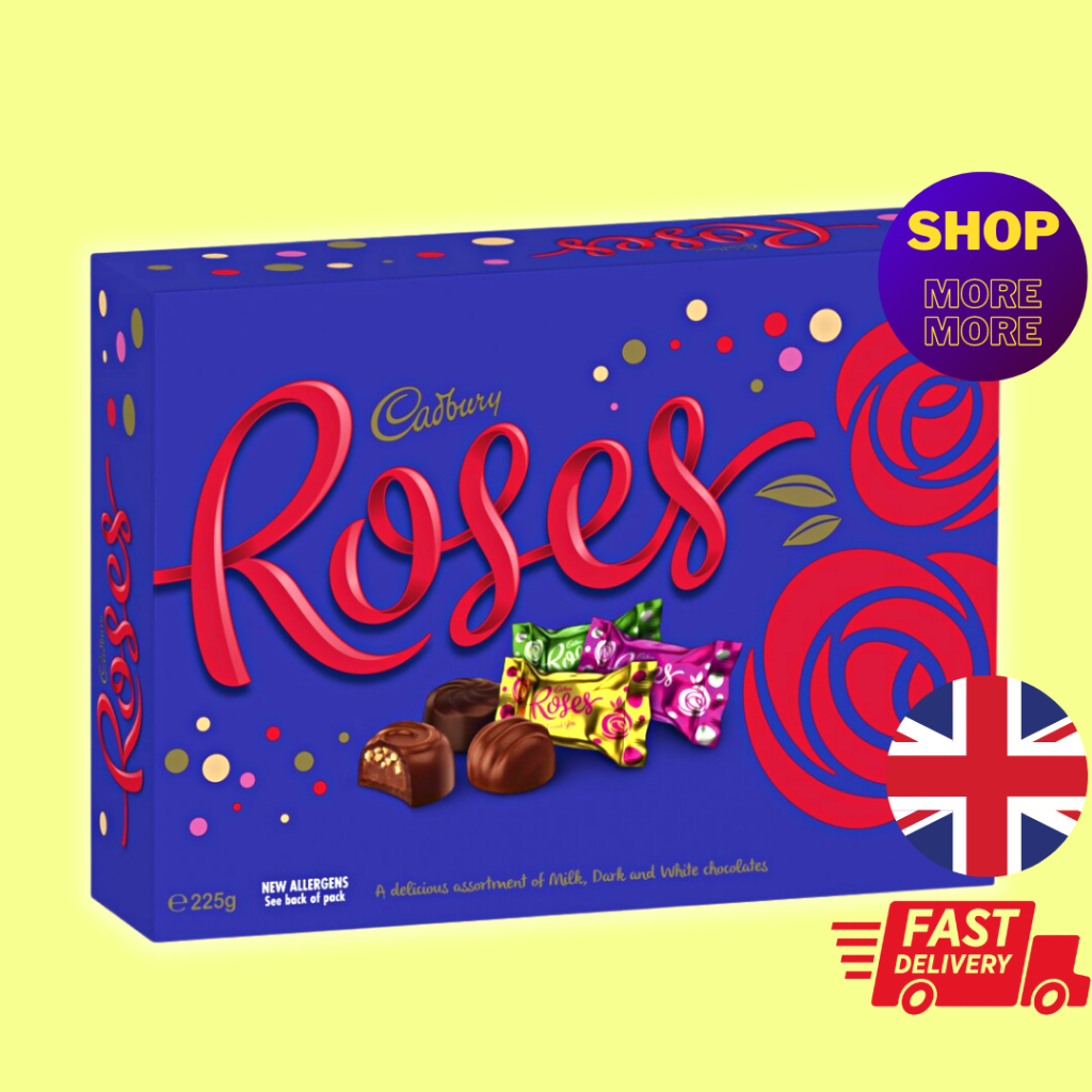 Cadbury UK Dairy Milk Chocolates ROSES 225Gram From Cadbury UK