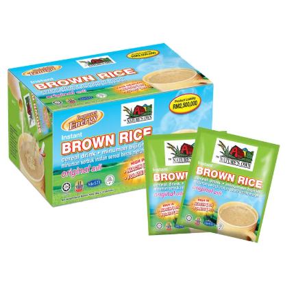 Nature's Own Instant Brown Rice (Blue) 30g x 14 Sachets (1 Box ...