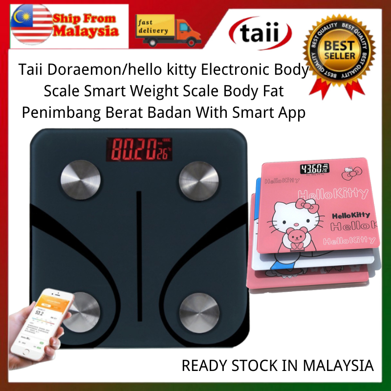 Taii Doraemon/hello kitty Electronic Body Scale Smart Weight Scale Body ...