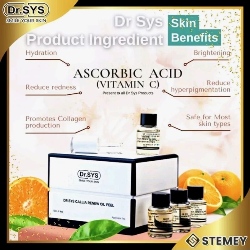 Dr SYS Callia Renew Oil Peel 15mlx4 温和去角质油Hydrating