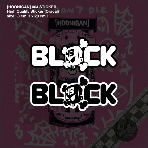 HOONIGAN 004 BLOCK 43 Sticker / Decal (High Quality Sticker) | Shopee ...