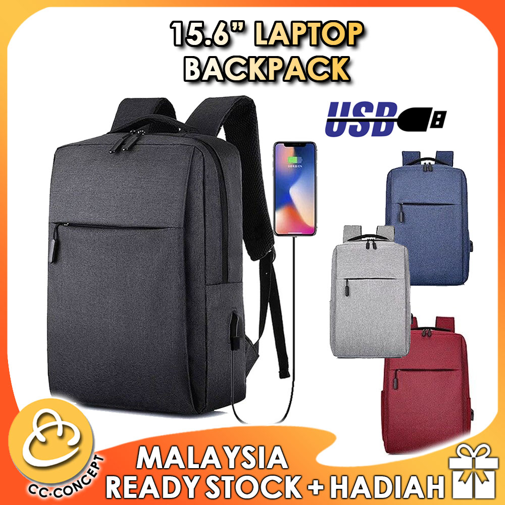 CC CONCEPT Laptop Backpack Travel Bag USB Unisex Men Women Business ...