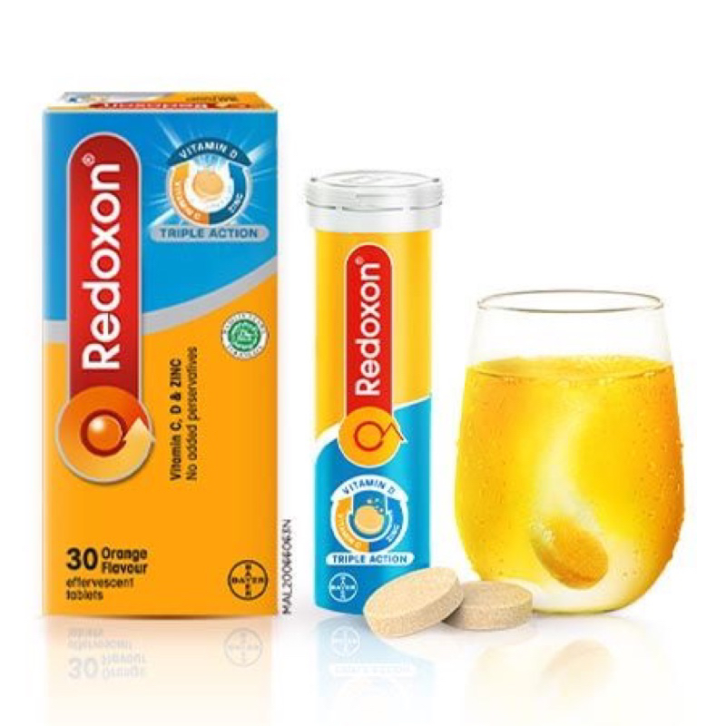 Redoxon Triple Action / Double Action Effervescent Orange Tablets Vitamin C / Cebion Vitamin C