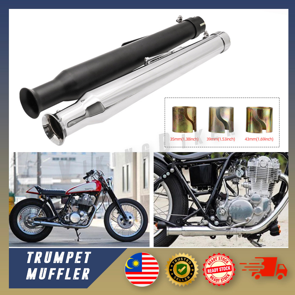 ( SHIPPING IN 24HOUR ) TRUMPET MEGAPHONE MUFFLER EXHAUST PIPE SYSTEM