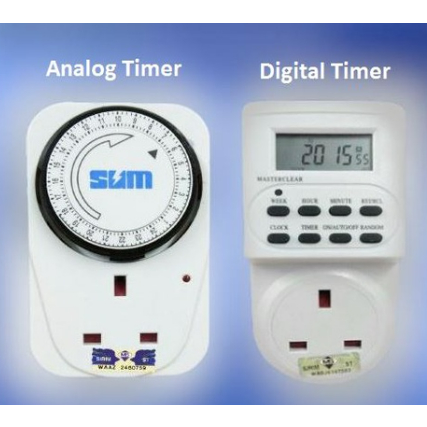 Sum 24 hours Digital Timer / Analog Timer Programmer Timer 13A 3 3 Pin ...