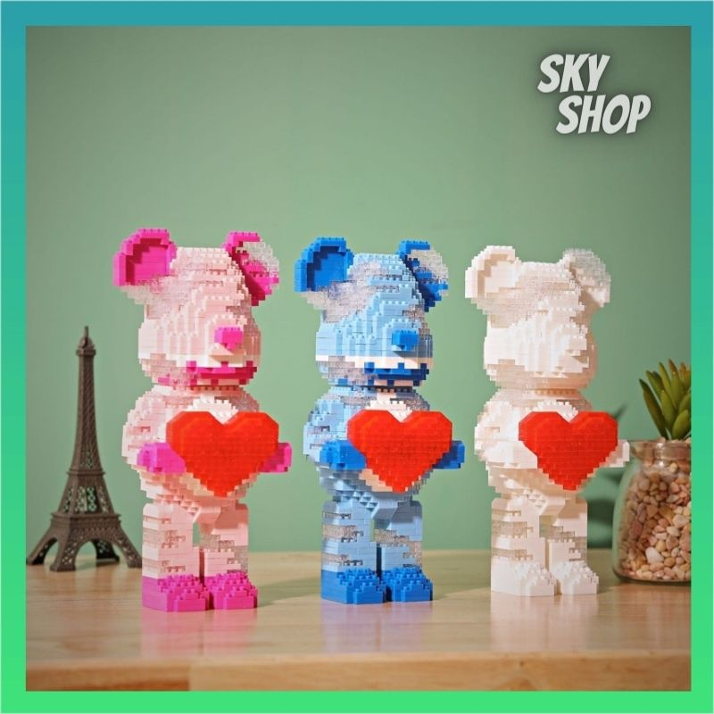 ️ ️ ️ Readystocks BearBrick blocks toys mini Hot Bear Violent Bear Love ...