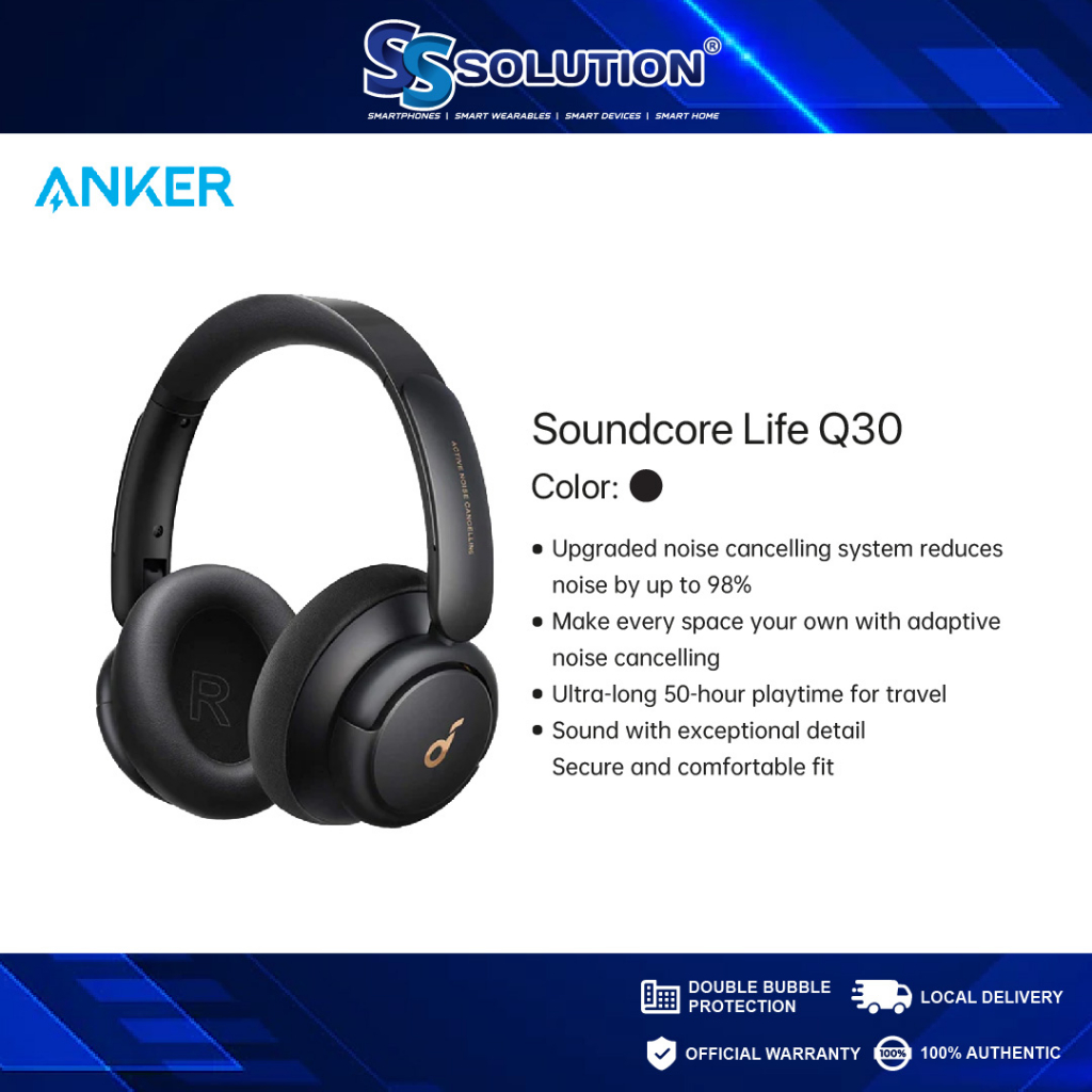 anker soundcore life q30 ブラック - ヘッドホン