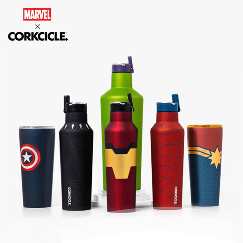 Corkcicle MARVEL SPORT CANTEEN INSULATED WATER BOTTLE 20oz IRON MAN