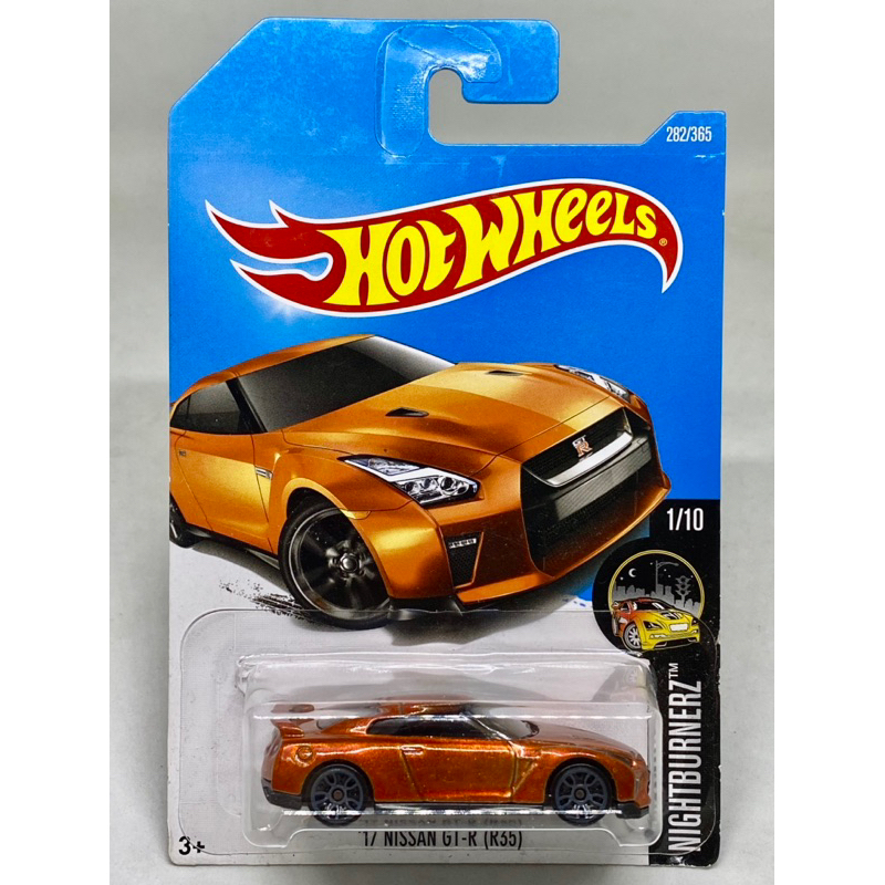 Hot Wheels 17 NISSAN GT-R R35 Metallic Orange Skyline GTR Racing Sports ...