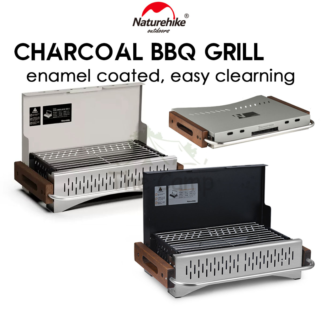 Naturehike BBQ Grill Portable Folding Enamel Coating Charcoal Grills