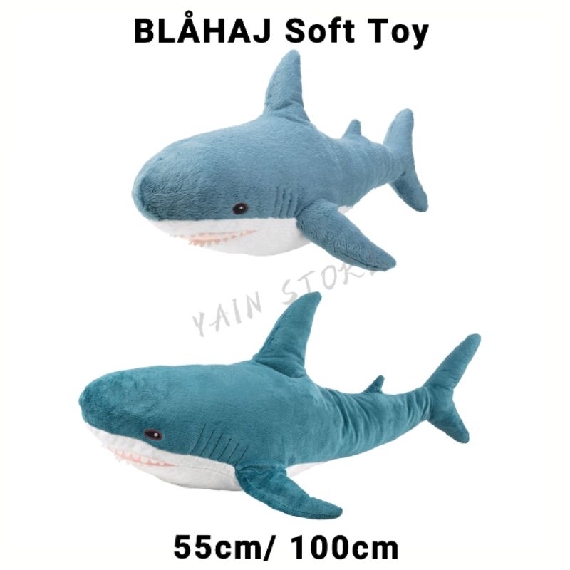 IKEA BLAHAJ Soft Toy, Baby Shark/ Shark, 55cm/ 100cm | Shopee Singapore