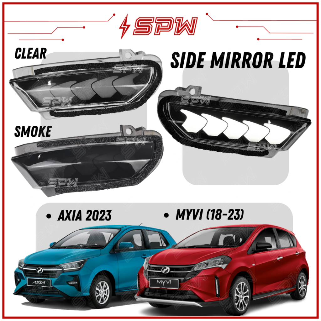 Perodua Myvi G3 / New Axia 2023 Side Mirror LED DRL Signal Light