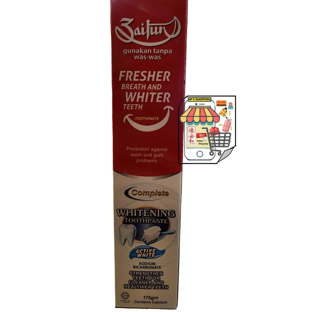 Zaitun Toothpaste (Whitening/Extra Mint)175g Shopee Singapore