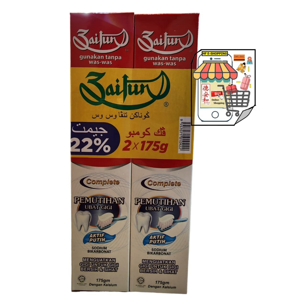 Zaitun Toothpaste (Whitening) 175Gx2 Shopee Singapore