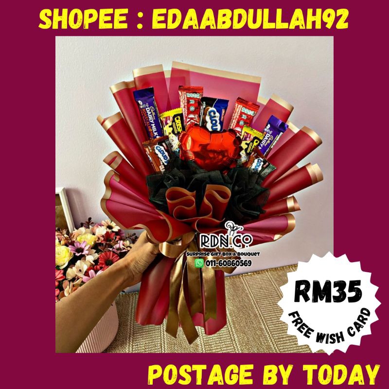 Bouquet Bajet RM30  Bouquet Coklat Bajet 