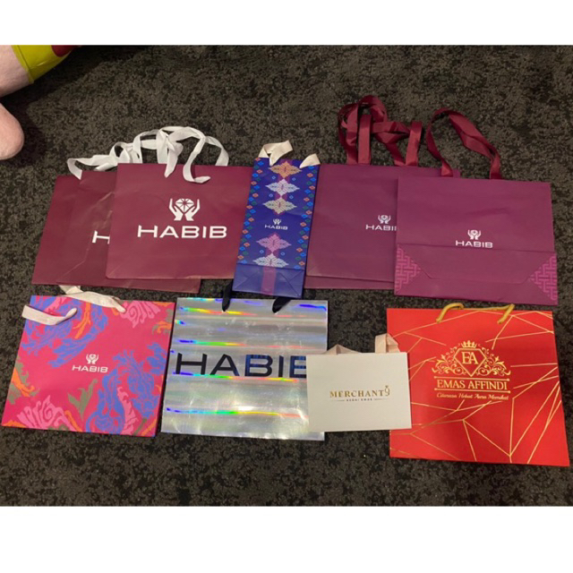 Paper Bag CLEARANCE Habib Jewel Barang Kemas Original | Shopee Singapore