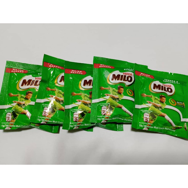 NESTLE MILO ACTIVE SACHET 15g ( 5pek x 15g ) | Shopee Singapore