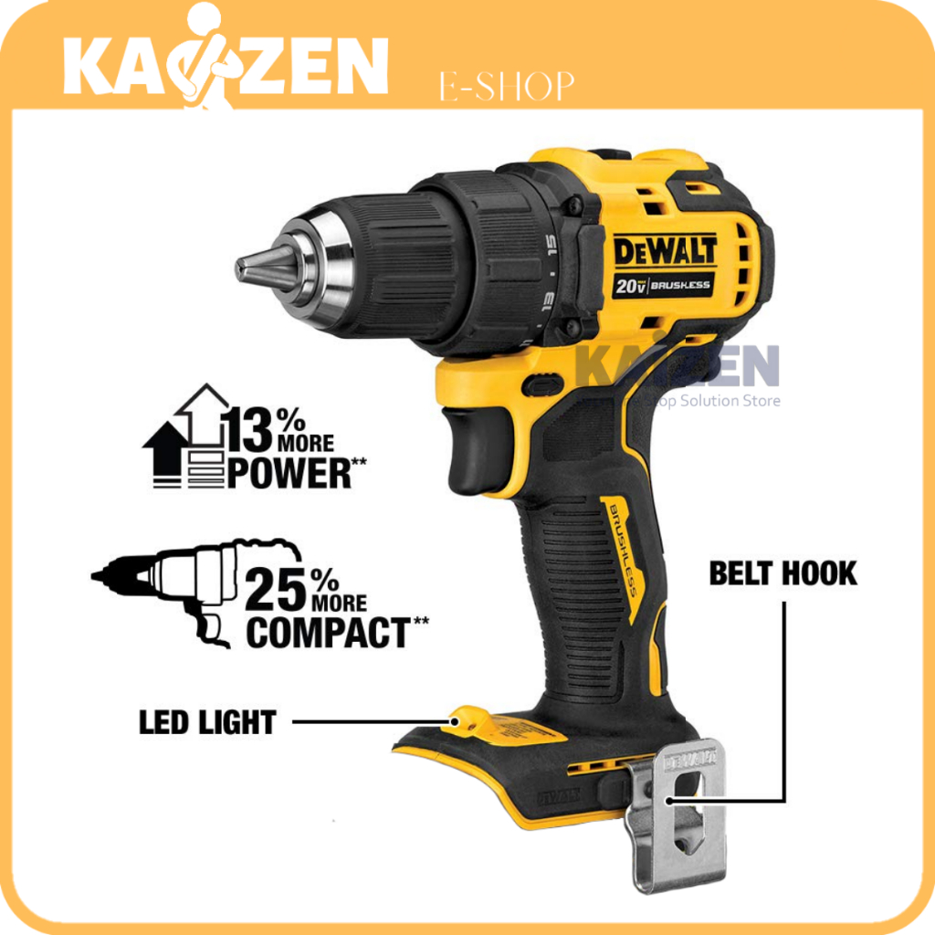 DEWALT DCD708N-XJ 20V MAX ATOMIC BL Drill Driver ( Bare Unit ) | Shopee ...