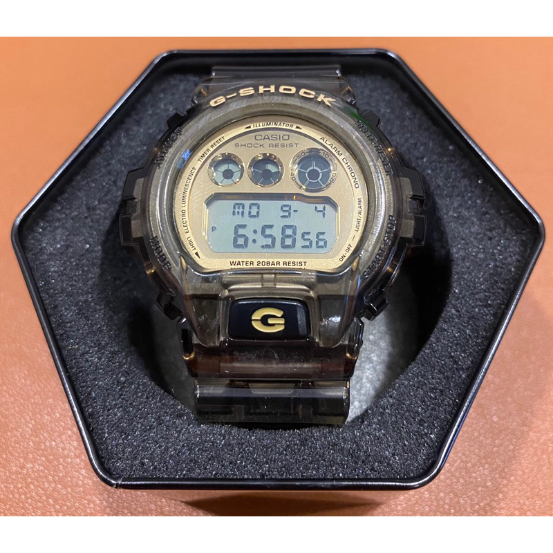 G Shock DW6900 FG 8DR Gold Transparent Shopee Singapore