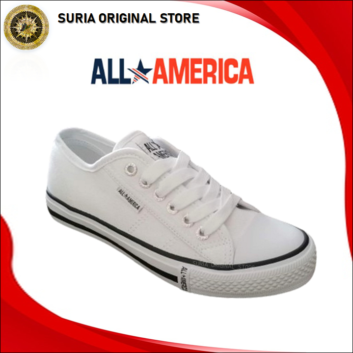 All America White School Shoes | Kasut Sekolah Putih Warrior 2337 WB ...