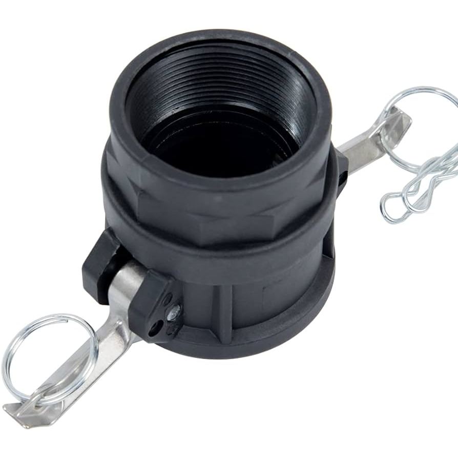 POLYPROPYLENE CAMLOCK COUPLING ADAPTER TYPE D FROM 3/4 INCH TO 3 INCH