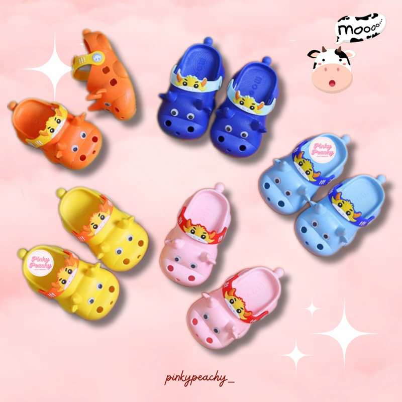 PEACHY Size 16 26 Kids Cute Cow Clog Shoes Kids Boy Girl