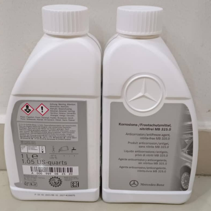 0009890825 A0009890825 New Packaging for Mercedes Benz Blue Coolant