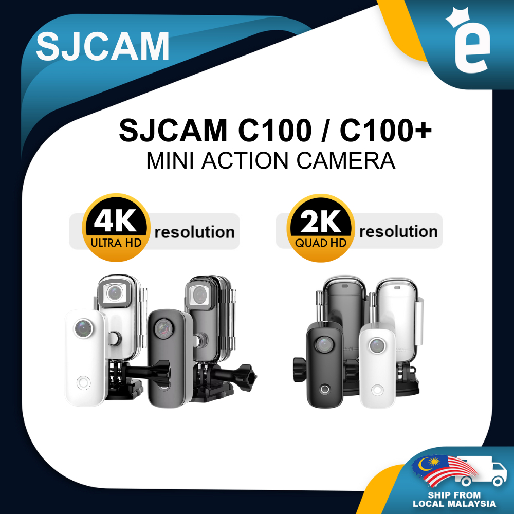 SJCAM C100+ Mini Action Camera 4K/30FPS Video Digital Camera 30M Waterproof WiFi Connection
