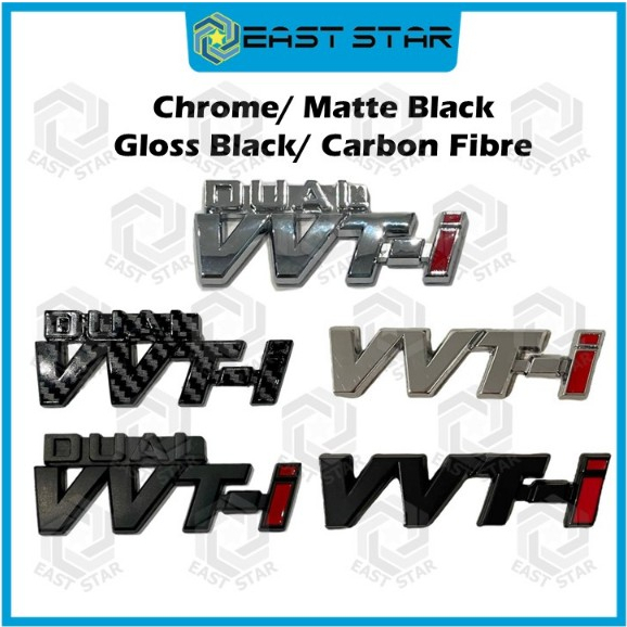 Car 3D DUAL VVT-i Logo VVTI Logo Sticker Perodua Toyota Car Body Tail ...