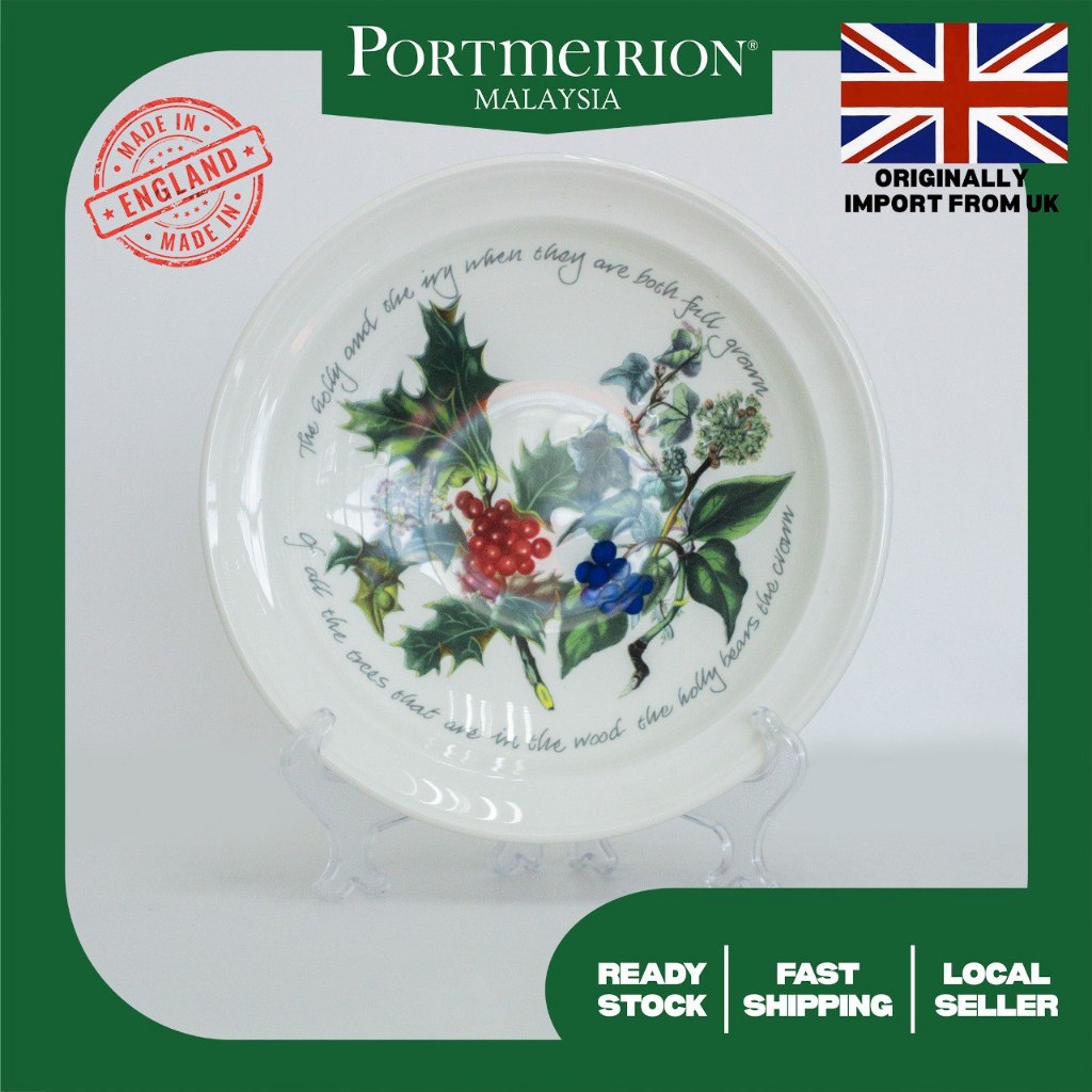 Portmeirion The Holly & The Ivy 8 Inch Soup Plate (R) (UK) | Shopee ...