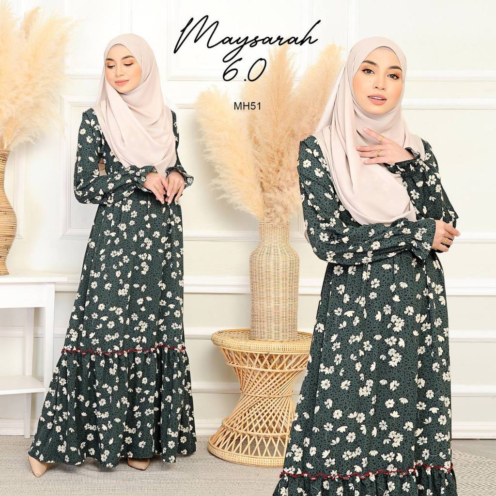 Pola dress muslimah sales