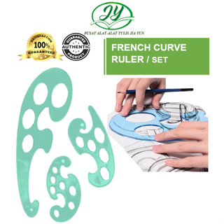 French Curve Ruler in Transparent Reusable Plastic