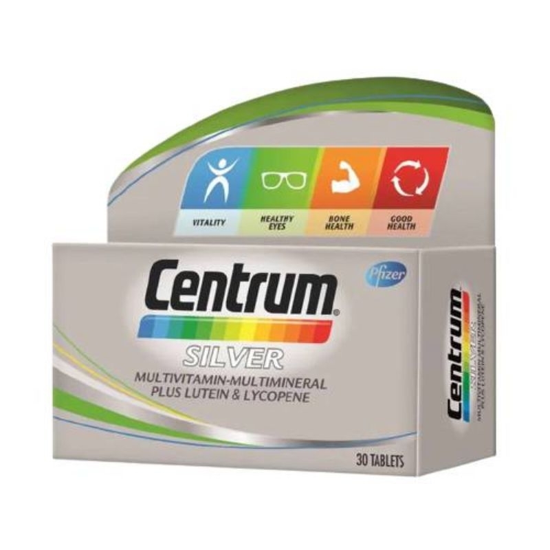 CENTRUM SILVER MULTIVITAMINMULTIMINERAL PLUS LUTEIN & LYCOPENE 30'S Shopee Singapore