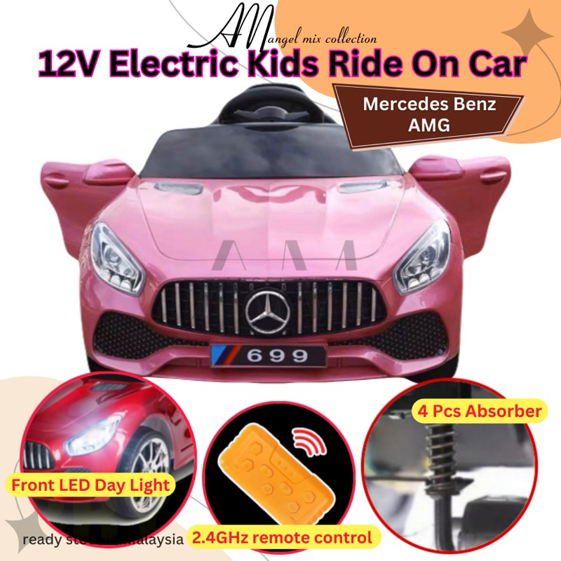 12V Electric Sport Car Kid's Ride On Mercedes Benz AMG Rechargeable ...