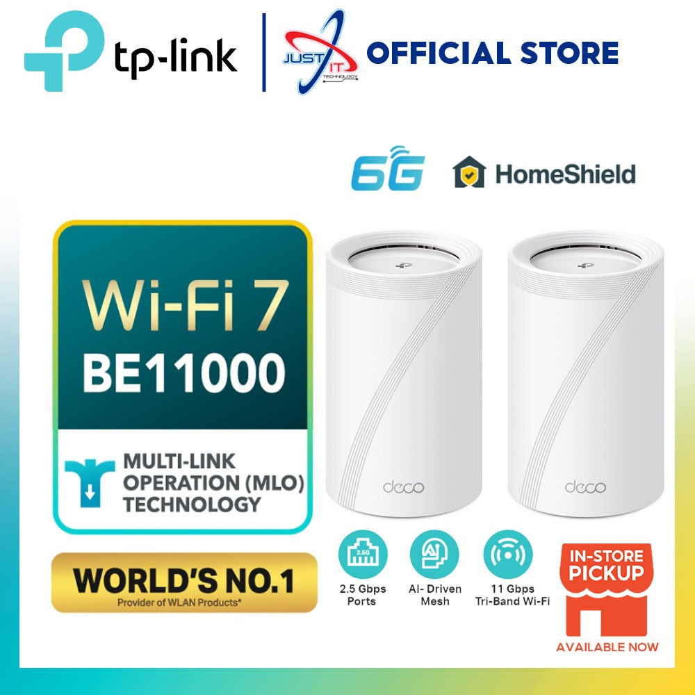 TP-LINK DECO BE65 BE11000 WHOLE HOME MESH WIFI 7 SYSTEM - (1PACK ...